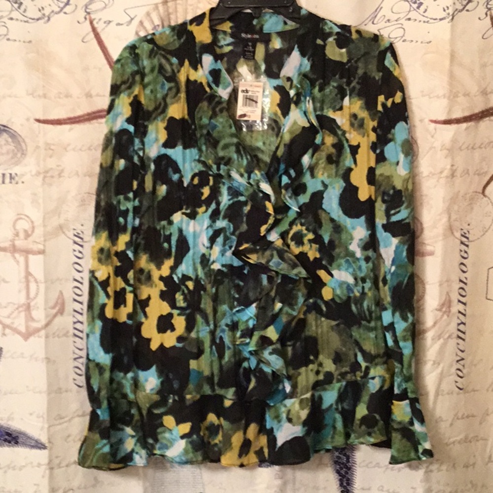 Style & Co. Unique Multicolored Blouse